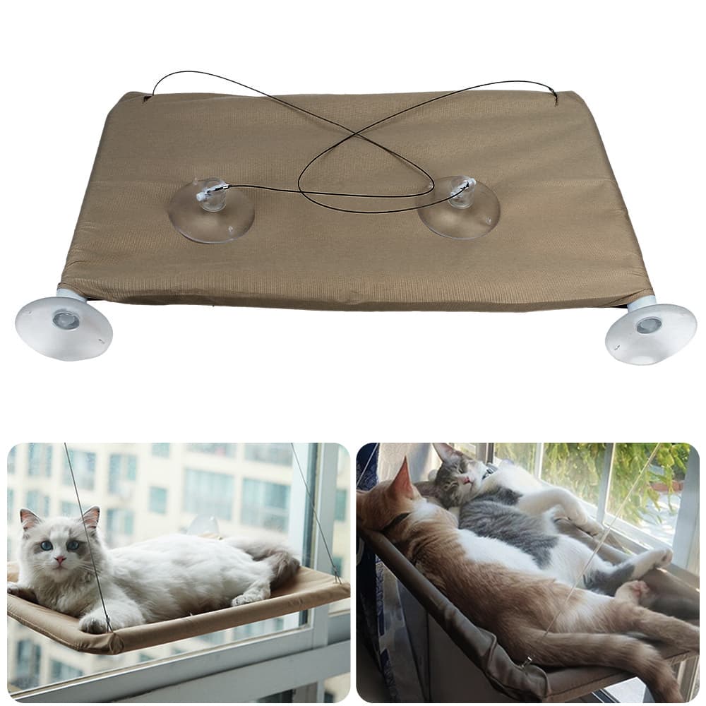 Wygodny hamak dla kota 20KG, mocowany do okna 🐱